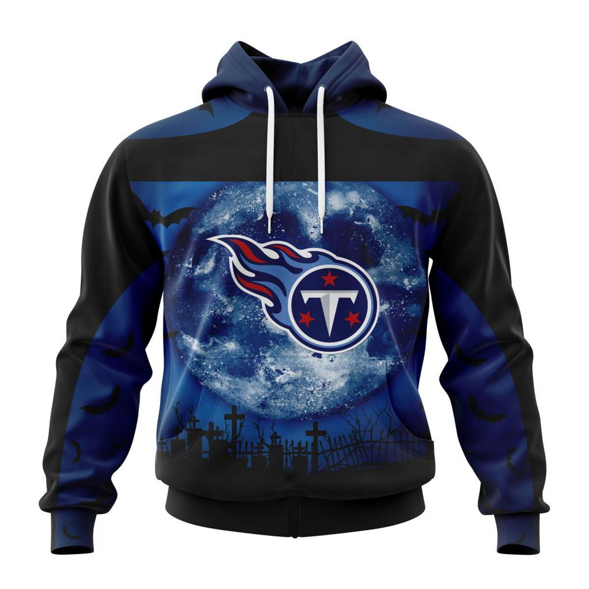 Tennessee Titans Hoodie 3D Halloween Custom Name & Number Gift For Fans With 3D Hoodies For Men