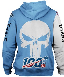 Tennessee Titans Hoodie 3D Skull Printed Gifts For Fans With 3D Graphic Hoodies