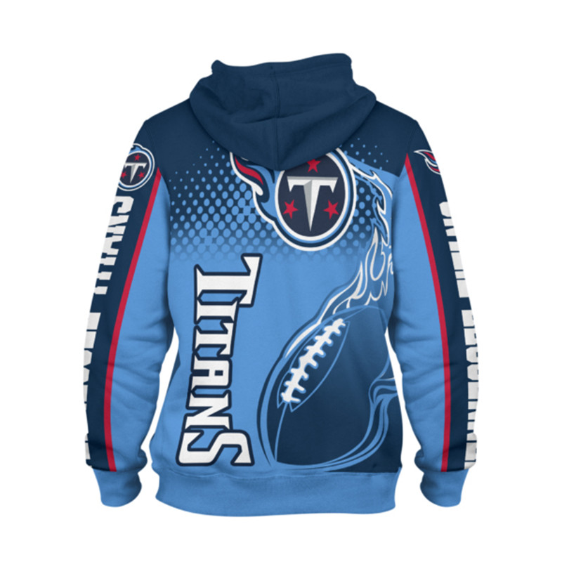 Tennessee Titans Hoodie 3D Zip Hoodie Cute Flame Balls Graphic Gift With 3D Printed Hoodies