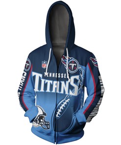 Tennessee Titans Hoodie 3D Zip Hoodie Cute Flame Balls Graphic Gift With 3D Printed Hoodies