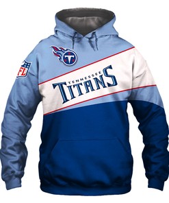 Tennessee Titans Hoodie 3D Zip Hoodie With All Over Print Zip Up Hoodie Men