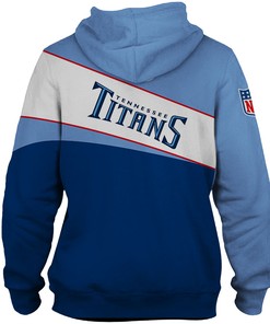 Tennessee Titans Hoodie 3D Zip Hoodie With All Over Print Zip Up Hoodie Men