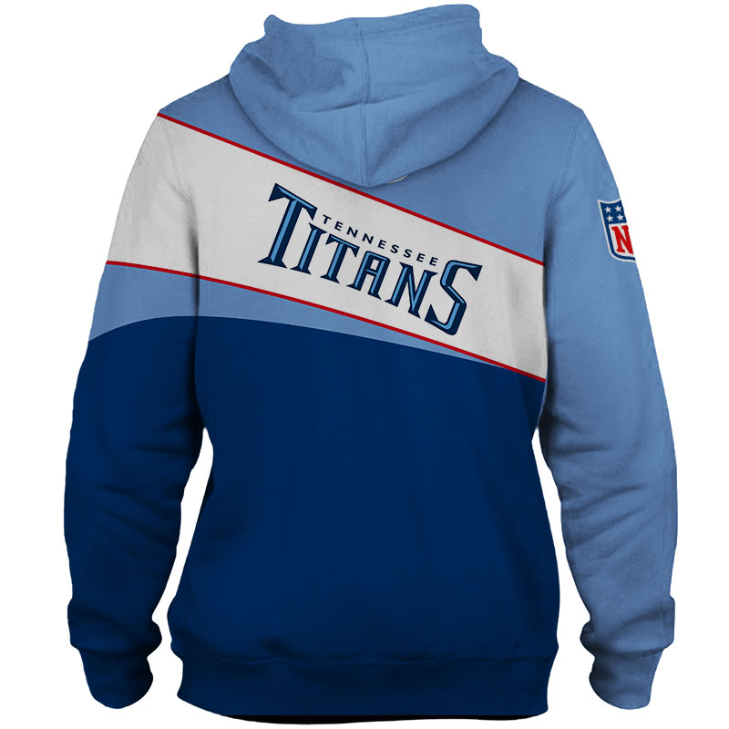 Tennessee Titans Hoodie 3D Zip Hoodie With All Over Print Zip Up Hoodie Men