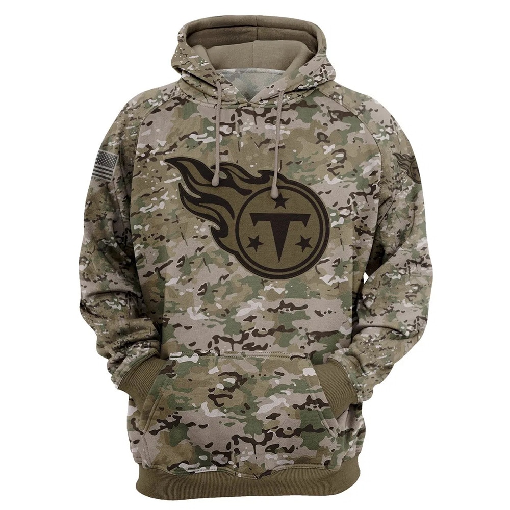 Tennessee Titans Hoodie Army Graphic Zip Hoodie Pullover Gift For Fans With Gifts For Men