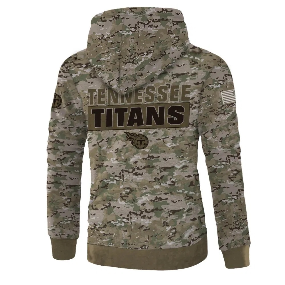Tennessee Titans Hoodie Army Graphic Zip Hoodie Pullover Gift For Fans With Gifts For Men