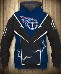 Tennessee Titans Hoodie Lightning Graphic Gift For Fans With Custom All Over Print Hoodie
