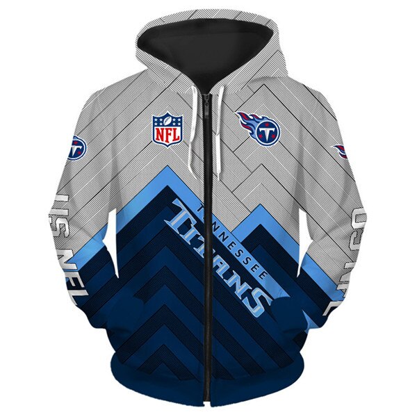 Tennessee Titans Hoodie Pullover Zip Hoodie Full Size Gift With All Over Print Hoodies For Women