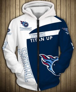 Tennessee Titans Hoodie Pullover Zip Hoodie Gift For Fans With 3D Hoodies For Men