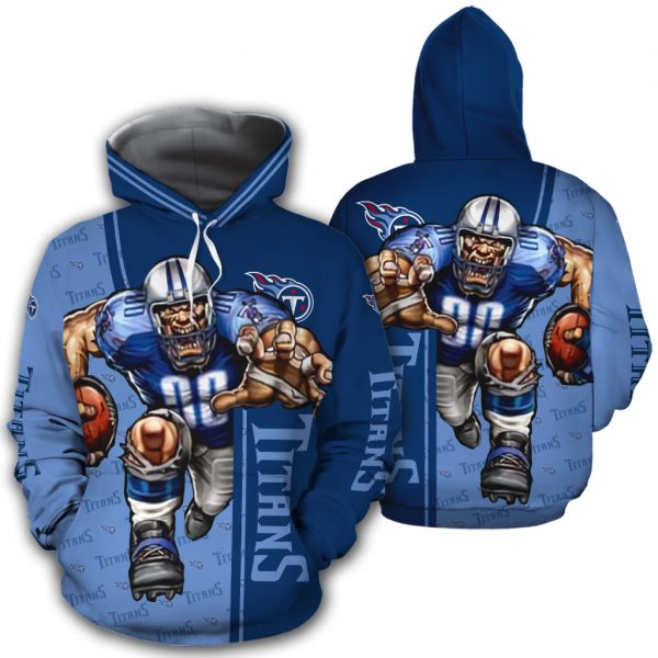 Tennessee Titans Hoodie Ultra Cool 3D Mascot Gift For Fans