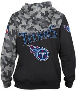 Tennessee Titans Military Style All Over Print 3D Zip Hoodie