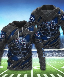 Tennessee Titans Skull 3D Hoodie - Great Gift For Fans