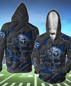 Tennessee Titans Skull 3D Hoodie - Great Gift For Fans