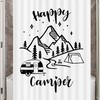 Tents Small Shower Curtain - Adventure-Inspired Camper Bathroom Decor 