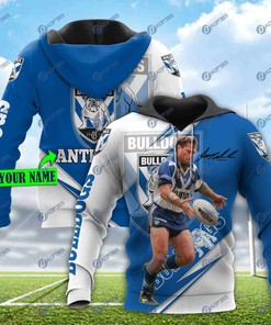 Terry Lamb Nrl Football Player Custom Name 3D All Over Print Hoodie - Canterbury Bankstown Bulldogs
