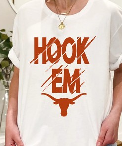 Texas Longhorn Steers Football Shirt, Hook Em Shirt For Fans