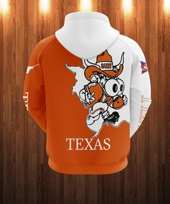 Texas Longhorns Mascot Printed All Over Print 3D Hoodie For Fans