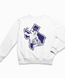 Texas Shaped Tcu Logo Tee, Perfect Gift For College Football Fans