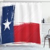 Texas Star Independent Country Print Shower Curtain for Bathroom Decor 