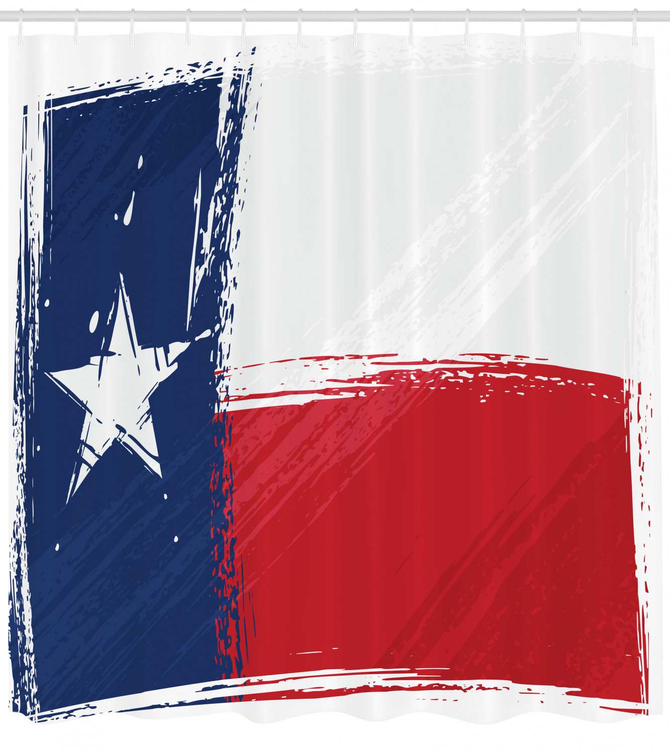 Texas Star Independent Country Print Shower Curtain for Bathroom Decor