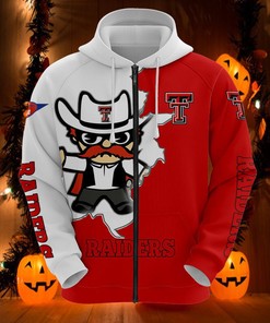 Texas Tech Red Raiders Mascot Printed All Over Print 3D Hoodie For Fans