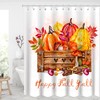 Thanksgiving Day Modern Fabric Bathroom Shower Curtain for Creative Gift 