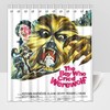 The Boy Who Cried Werewolf Retro Horror Movie Shower Curtain for College Horror Story Bathroom Decor