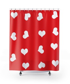 The Classic Heart Shower Curtain That Will Never Get Old