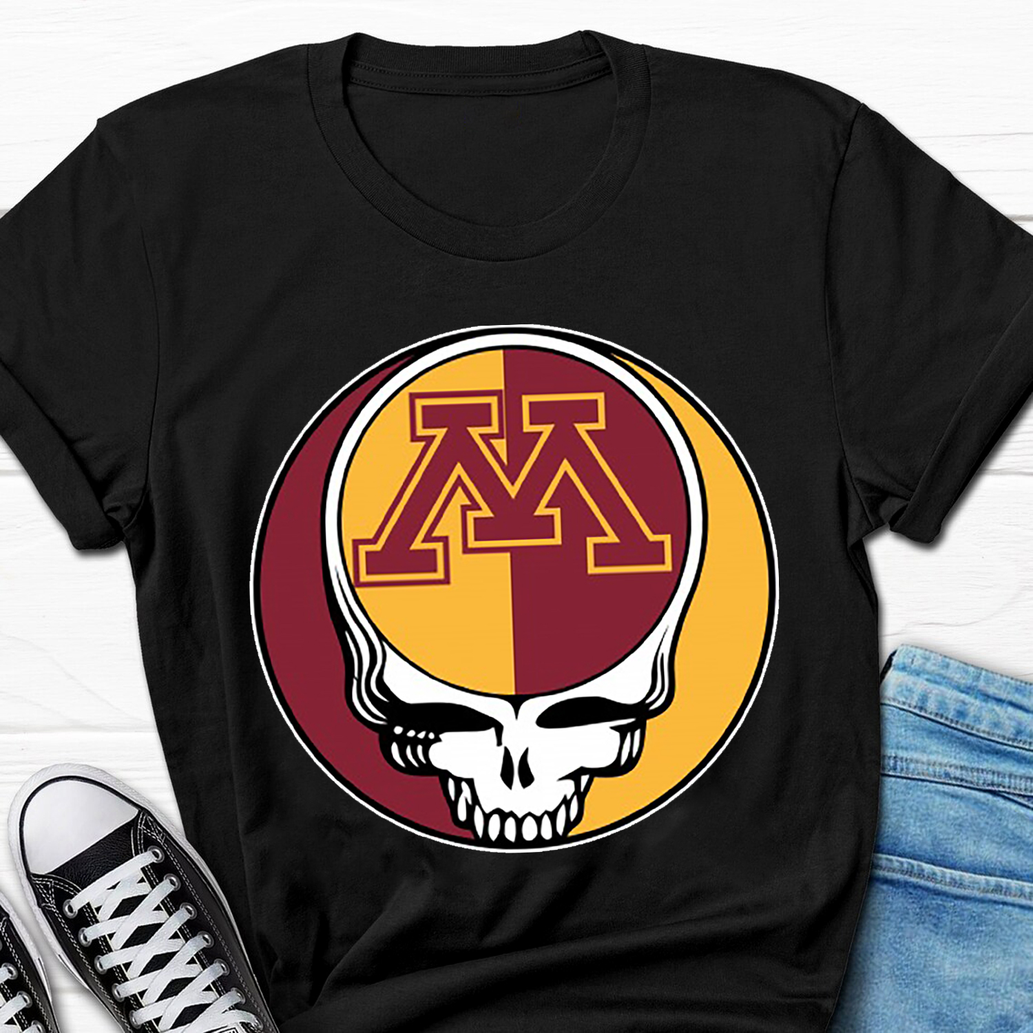 The Grateful Dead Minnesota Golden Gophers Logo T-Shirt - Hoodie Sweatshirt Fan Gift