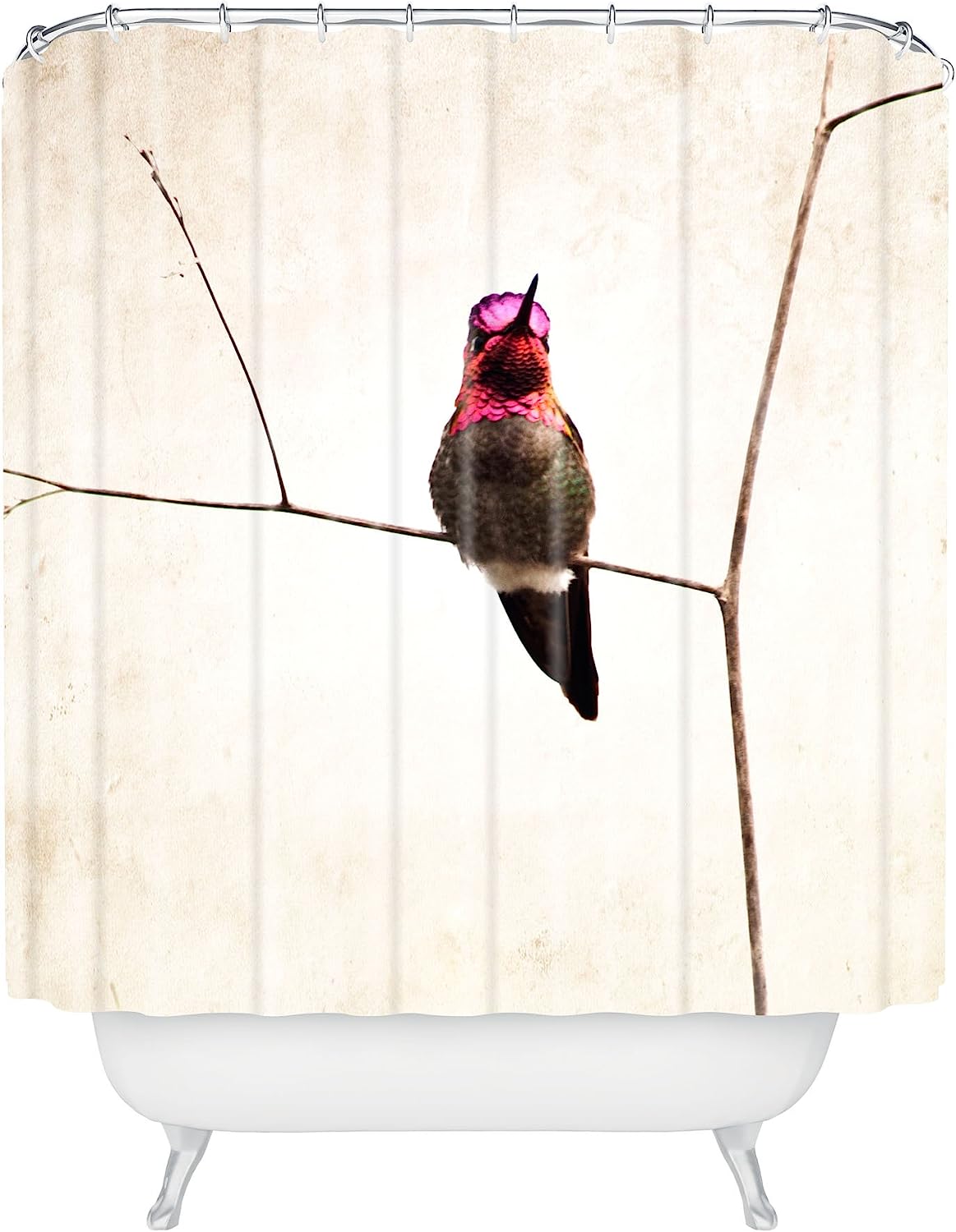 The Little Hummingbird Shower Curtain By Bree Madden - A Refreshing Addition To Your Bathroom