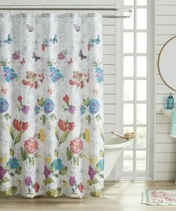 The Pioneer Woman Bloom Bouquet Floral Print Fabric Shower Curtain