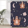 The Sloth Meditates Under The Stars Shower Curtain for Bathroom Decor