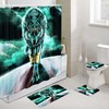 The Universe Wolf Spirit Shower Curtain