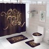 Thick Octopus Print Shower Curtain for a Bold and Mysterious Bathroom Decor