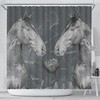 Thoroughbred Horse Print Shower Curtain for Horse Lovers