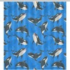 Three Killer Whales Orca Whale Shower Curtain for Your Bathroom Decoration
