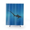 Thresher Shark Waterproof Fabric Shower Curtain
