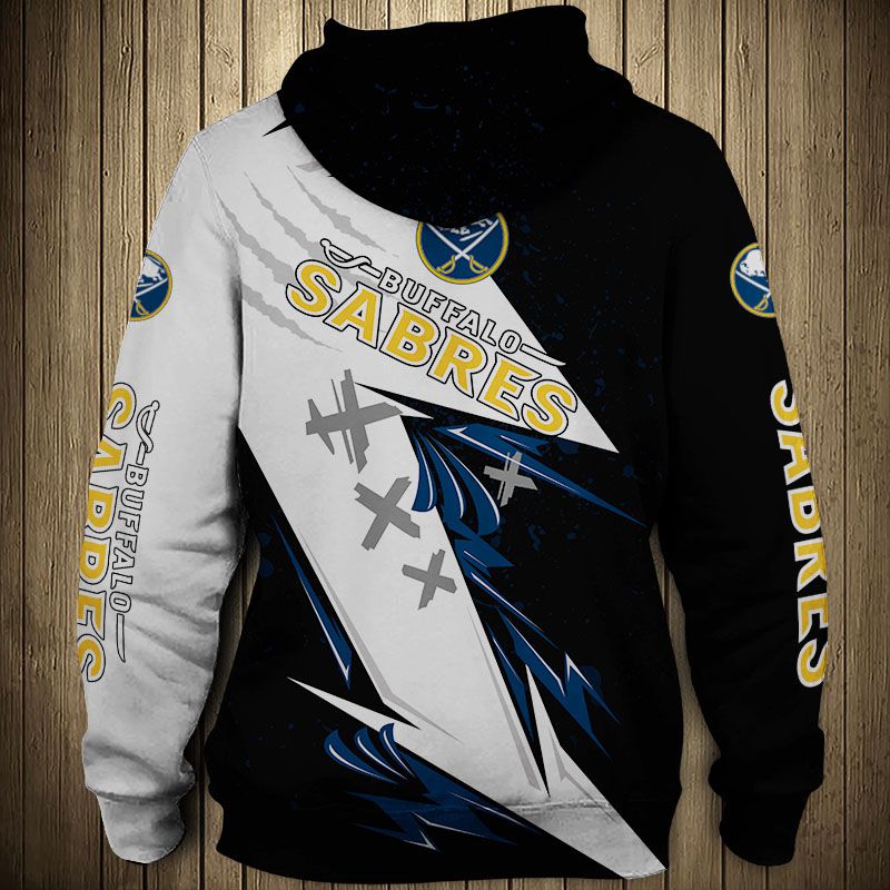 Thunder Design Pullover Buffalo Sabres Hoodie, Perfect Gifts For Fans
