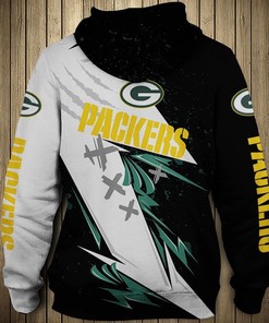 Thunderous Green Bay Packers 3D Zip Hoodie With Graphic Prints For Fans