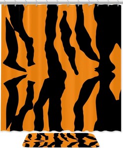 Tiger Animal Print Waterproof Shower Curtain for Your Bathroom