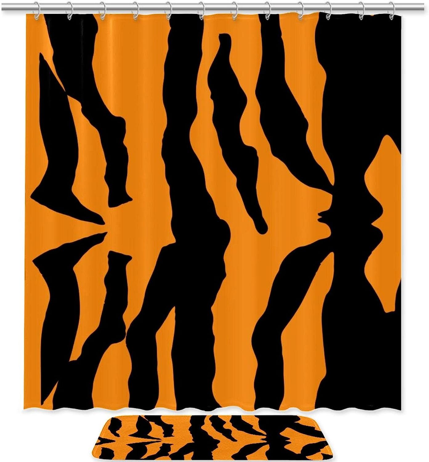 Tiger Animal Print Waterproof Shower Curtain for Your Bathroom