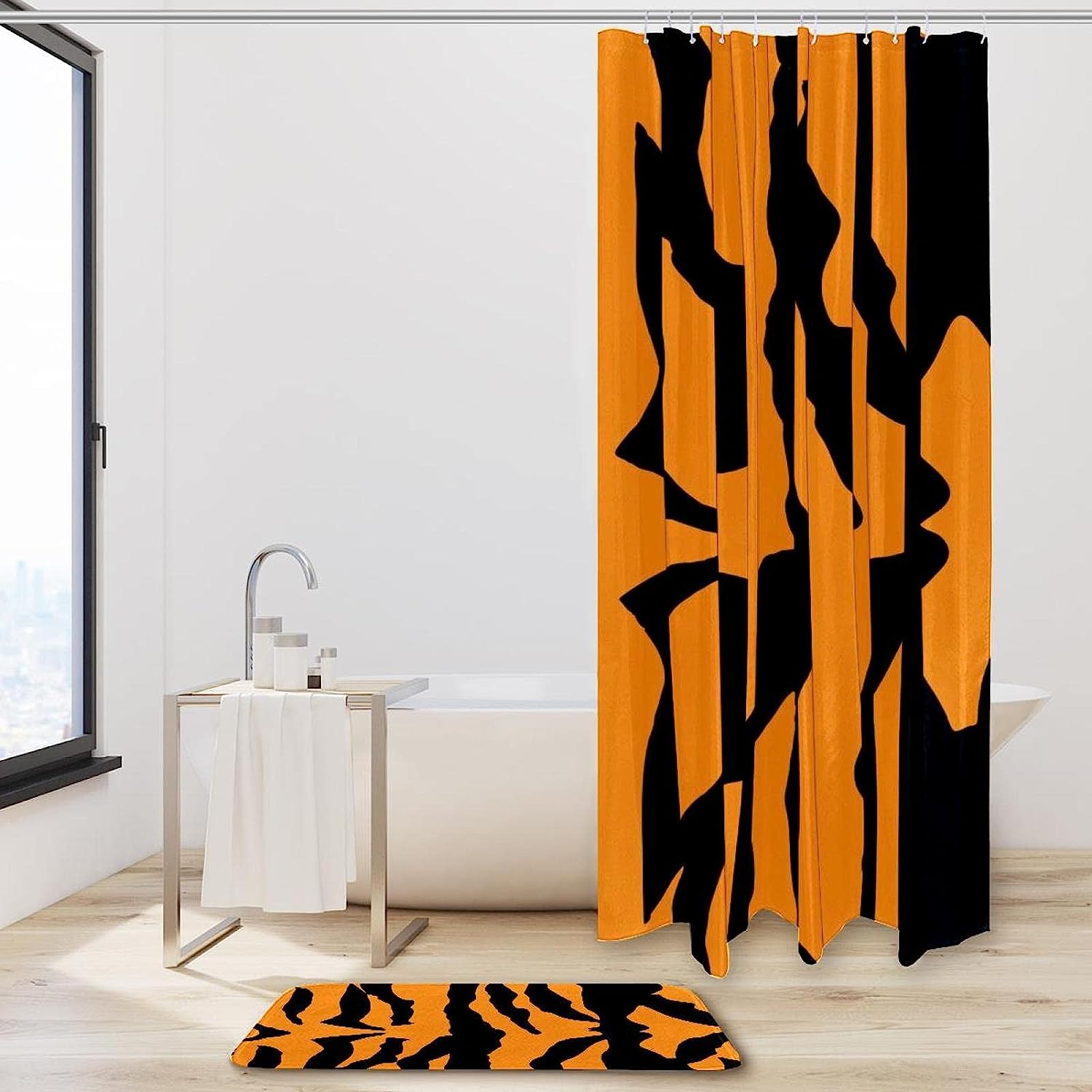 Tiger Animal Print Waterproof Shower Curtain for Your Bathroom