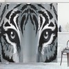 Tiger Eye Sharp Eyes Wildlife Print Shower Curtain - A Vibrant And Colorful Design For Your Bathroom