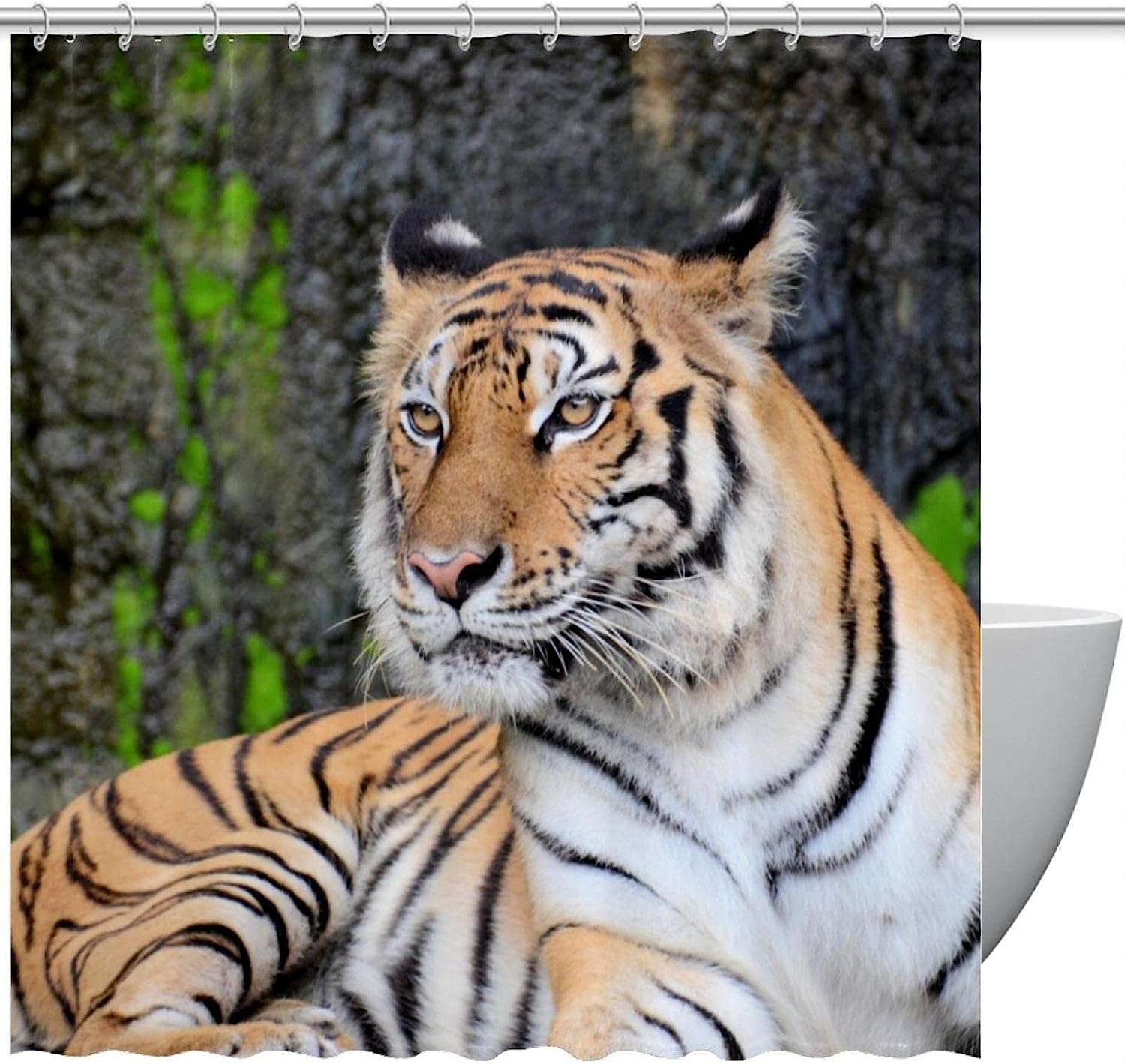 Tiger Forest Luxury Shower Curtain for Bathroom
