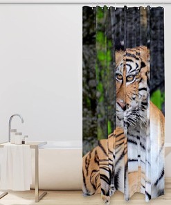 Tiger Forest Luxury Shower Curtain for Bathroom