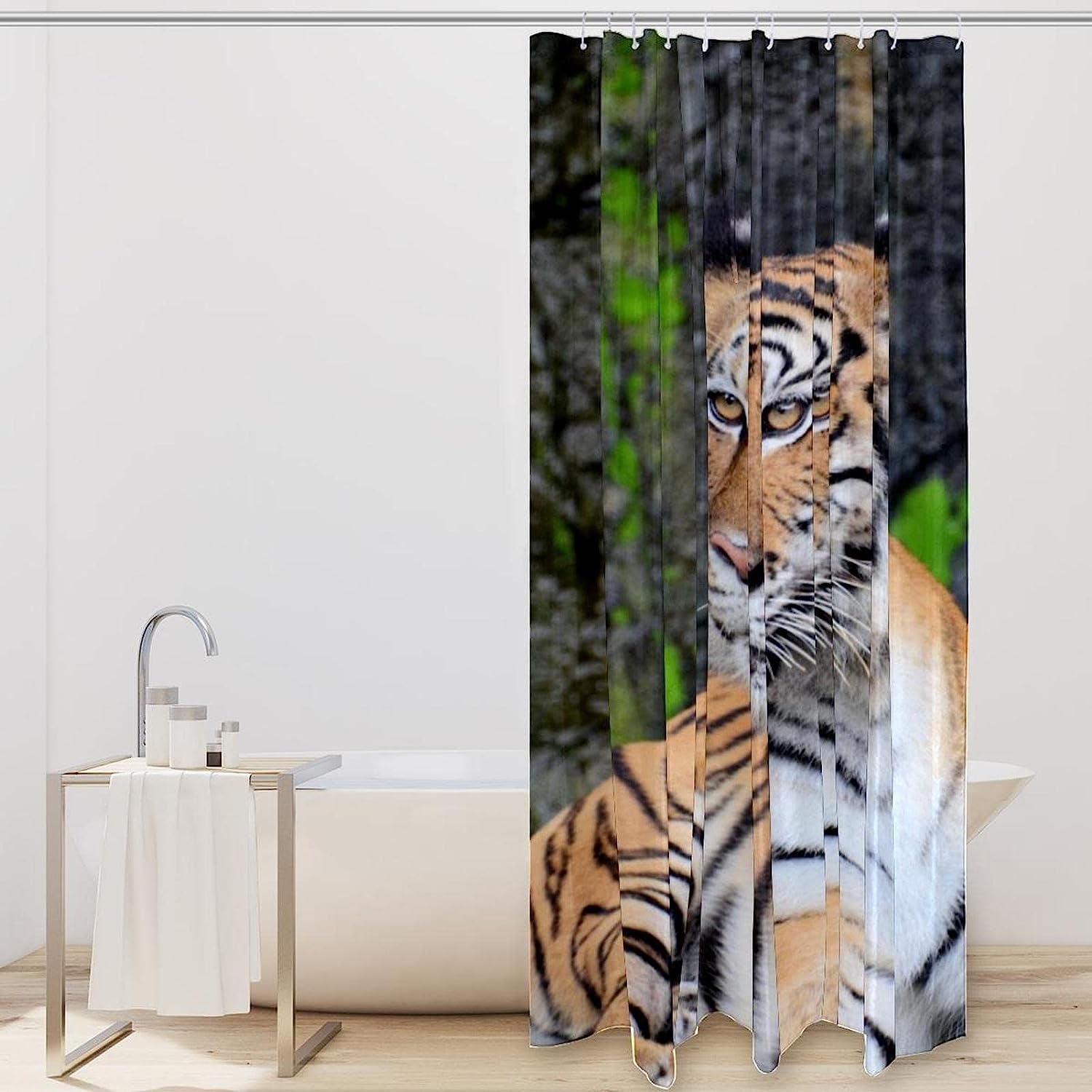 Tiger Forest Luxury Shower Curtain for Bathroom