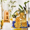 Tiger Reserve Villa Shower Curtain with Wildlife Animal prints