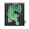 Tiger Shower Curtain - Fierce Feline Straight from the Jungle - Waterproof Bathroom Decor