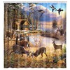 Tiger Wildlife Bathroom Curtain