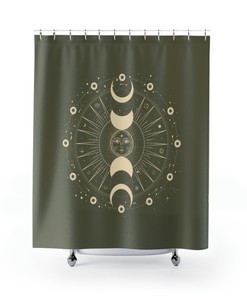 Tiger and Prince Tattoo Print Shower Curtain for Bathroom