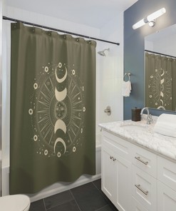 Tiger and Prince Tattoo Print Shower Curtain for Bathroom